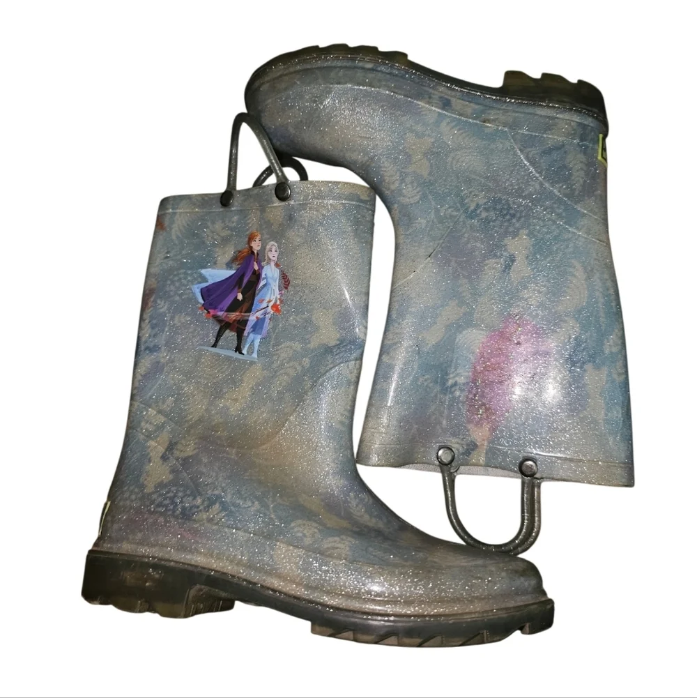 Kids Frozen Themed Rain Boots